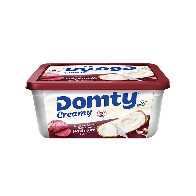 Creamy cheese with pastrami