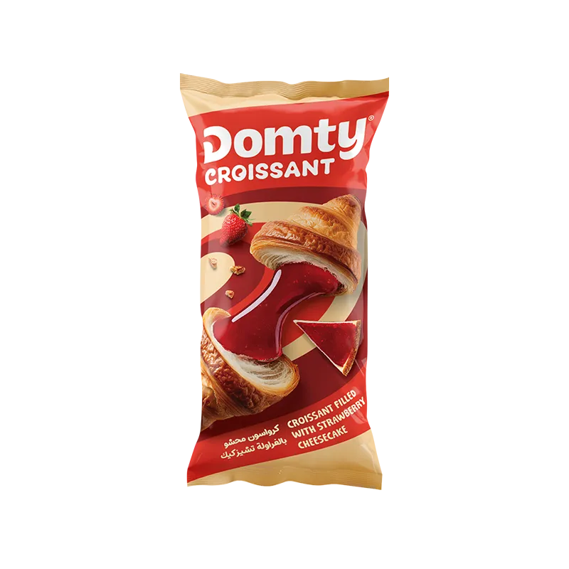 Croissant with Strawberry Cheesecake